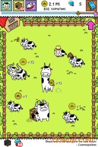 疯狂奶牛进化汉化修改版(cow evolution) 游戏截图